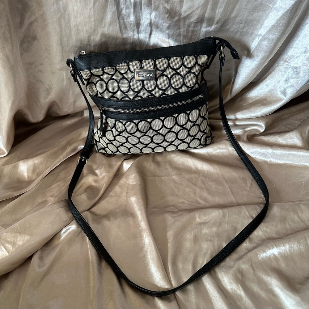 Nine West Monogram Canvas Crossbody Bag